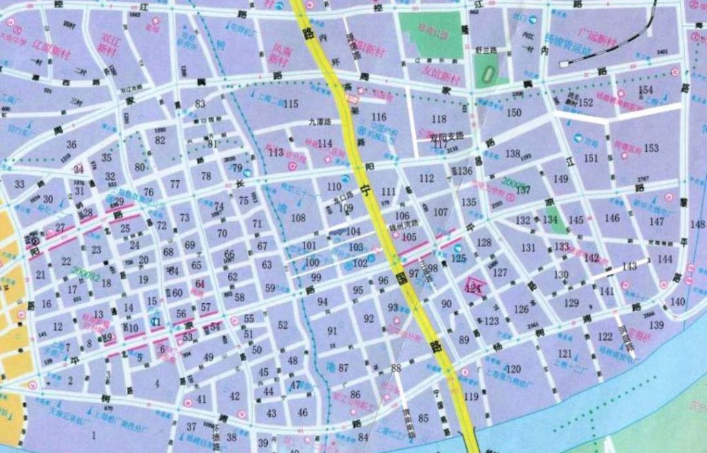 杨浦街坊分布图 杨浦街坊分布图