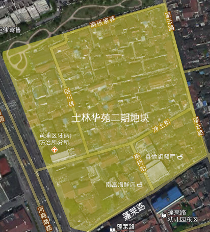 上海房产律师-黄浦区士林华苑二期，670 街坊（也是园地块）动迁征收范围