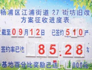 上海房产律师-杨浦区江浦27街坊、定海137街坊、延吉201街坊动迁征收签约达到生效比例
