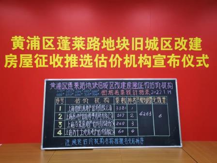 蓬莱路评估机构 - 蓬莱路地块评估机构：上海信衡房地产估价有限公司