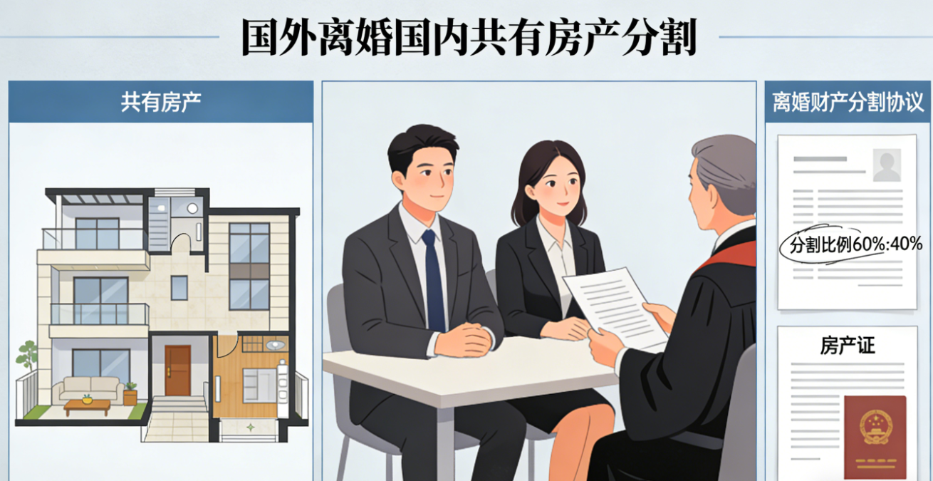 国外离婚国内财产分割